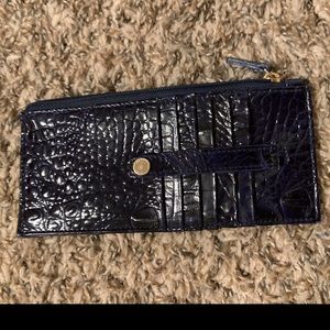 Brahmin Leather Crocodile-Embossed Wallet